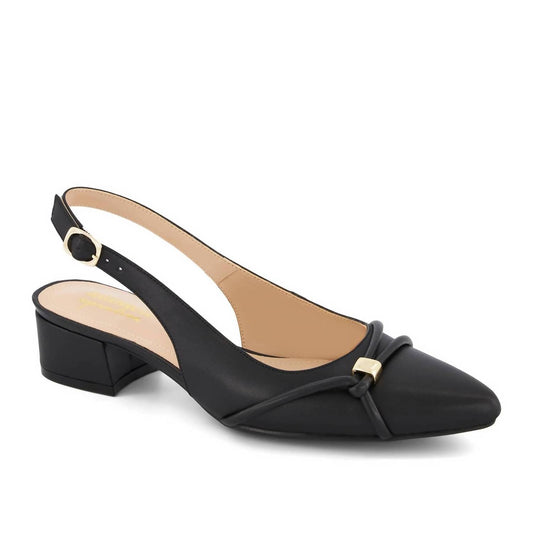 Andrea - Women's Slingback Low Heel Pumps