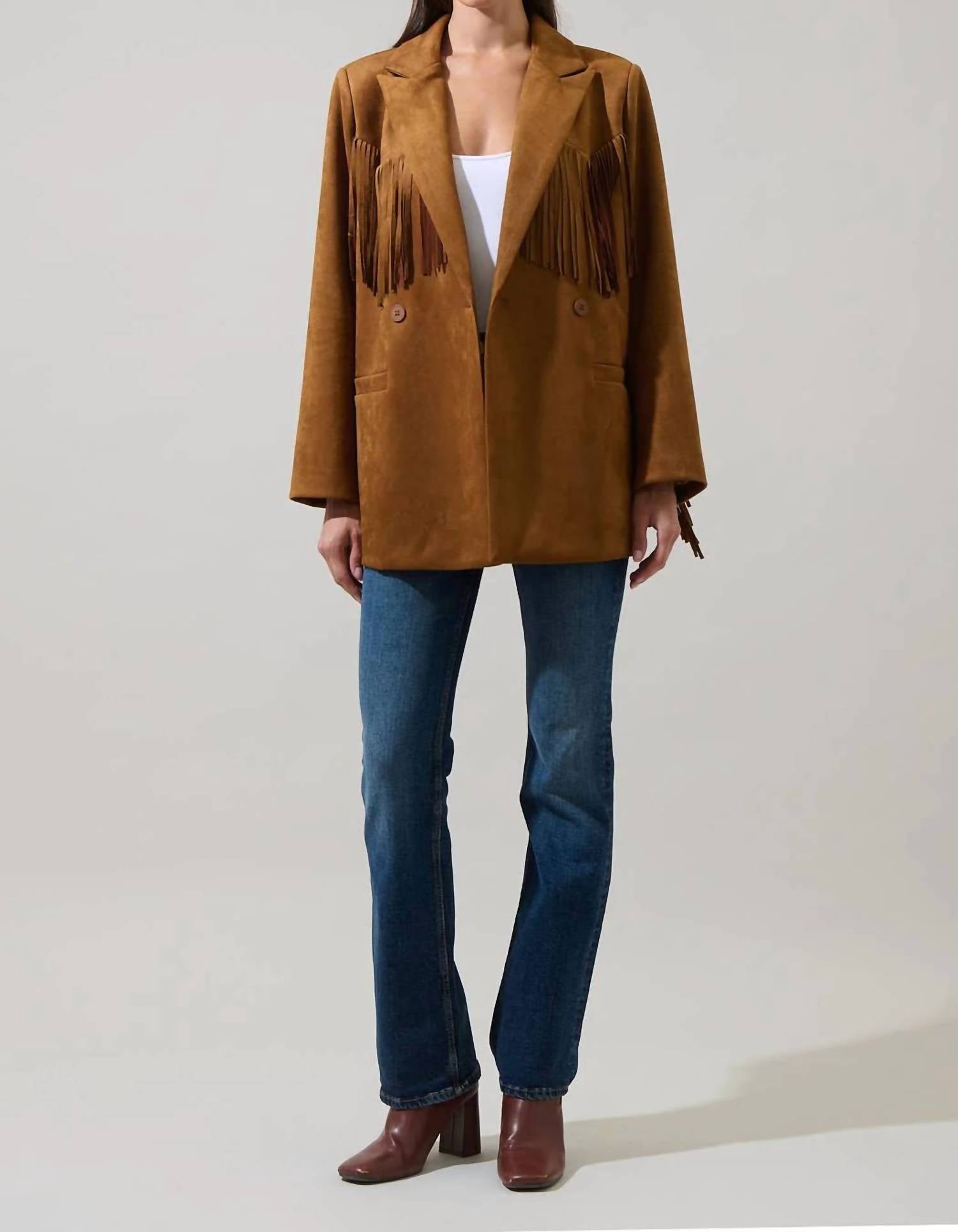 Sugarlips - Rufina Fringe Collared Jacket
