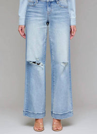Hidden - Nori Mid Rise Wide Leg Jean