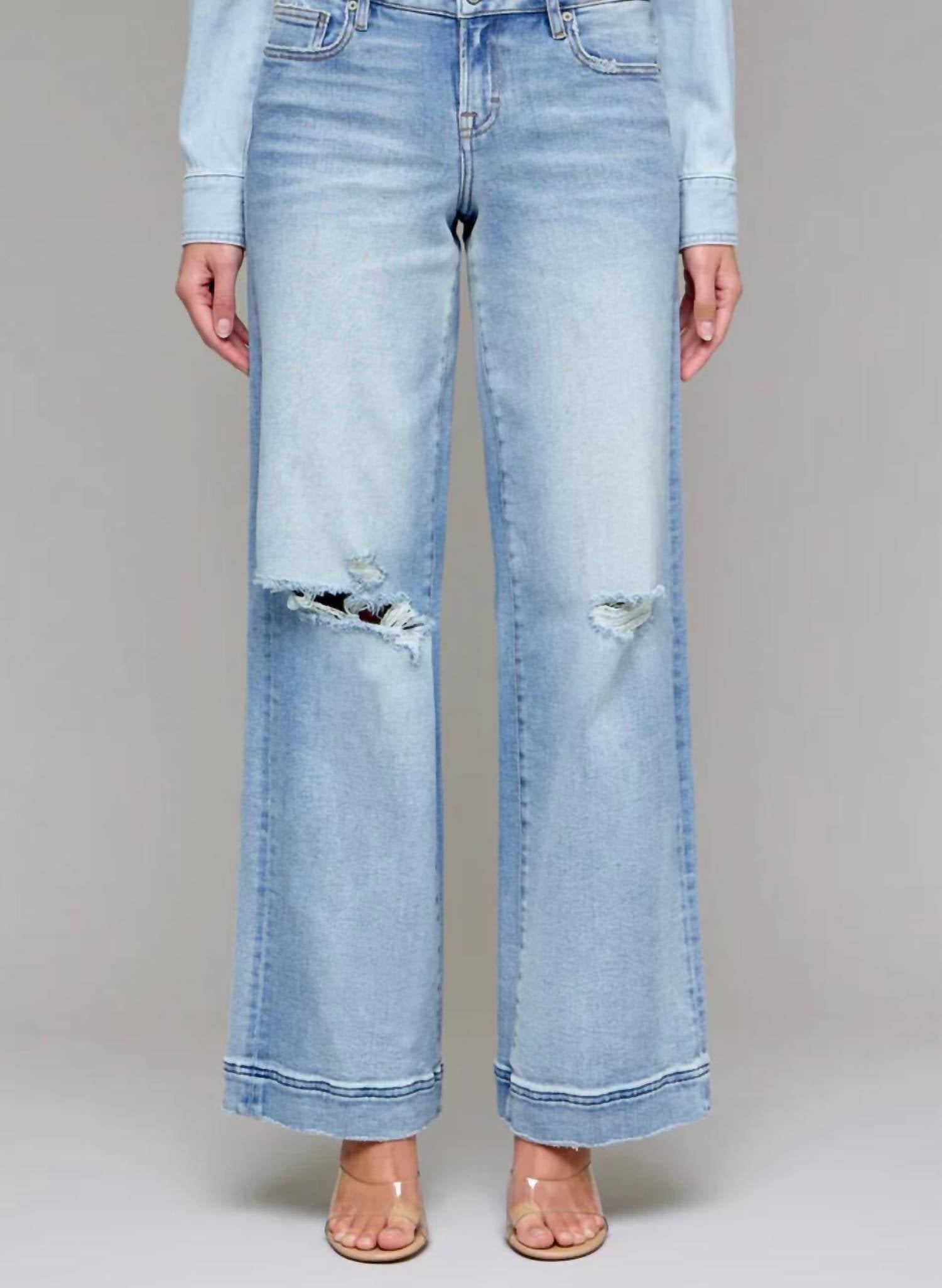 Hidden - Nori Mid Rise Wide Leg Jean