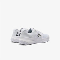 LACOSTE Women's Power Serve Shoe in white - women's sneaker - detail view