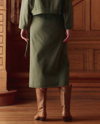 The Great. - Wrap Midi Skirt