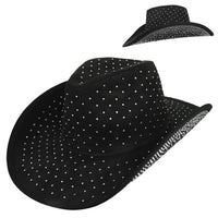 Sophia Collection - Women's Fashion Rhinestone Jeweled Cow Boy Hat
