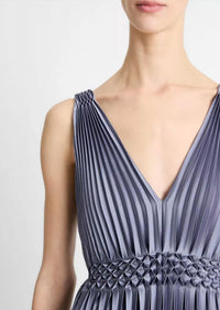 Vince - Hand Smocked Pleated Dress