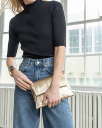 Lilla P - Ruffle Mock Neck Sweater