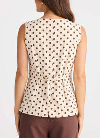 Brave + True - Eden Polka Dot Vest