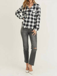 Risen - Just Checkin' Flannel Button-Down
