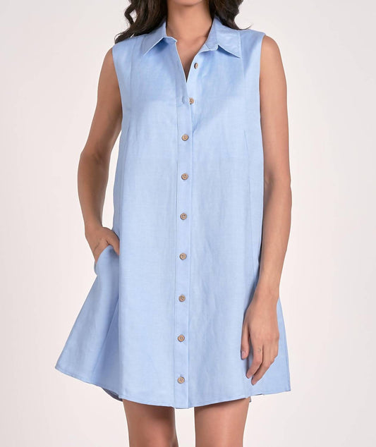Elan - Margot Button-down Mini Dress