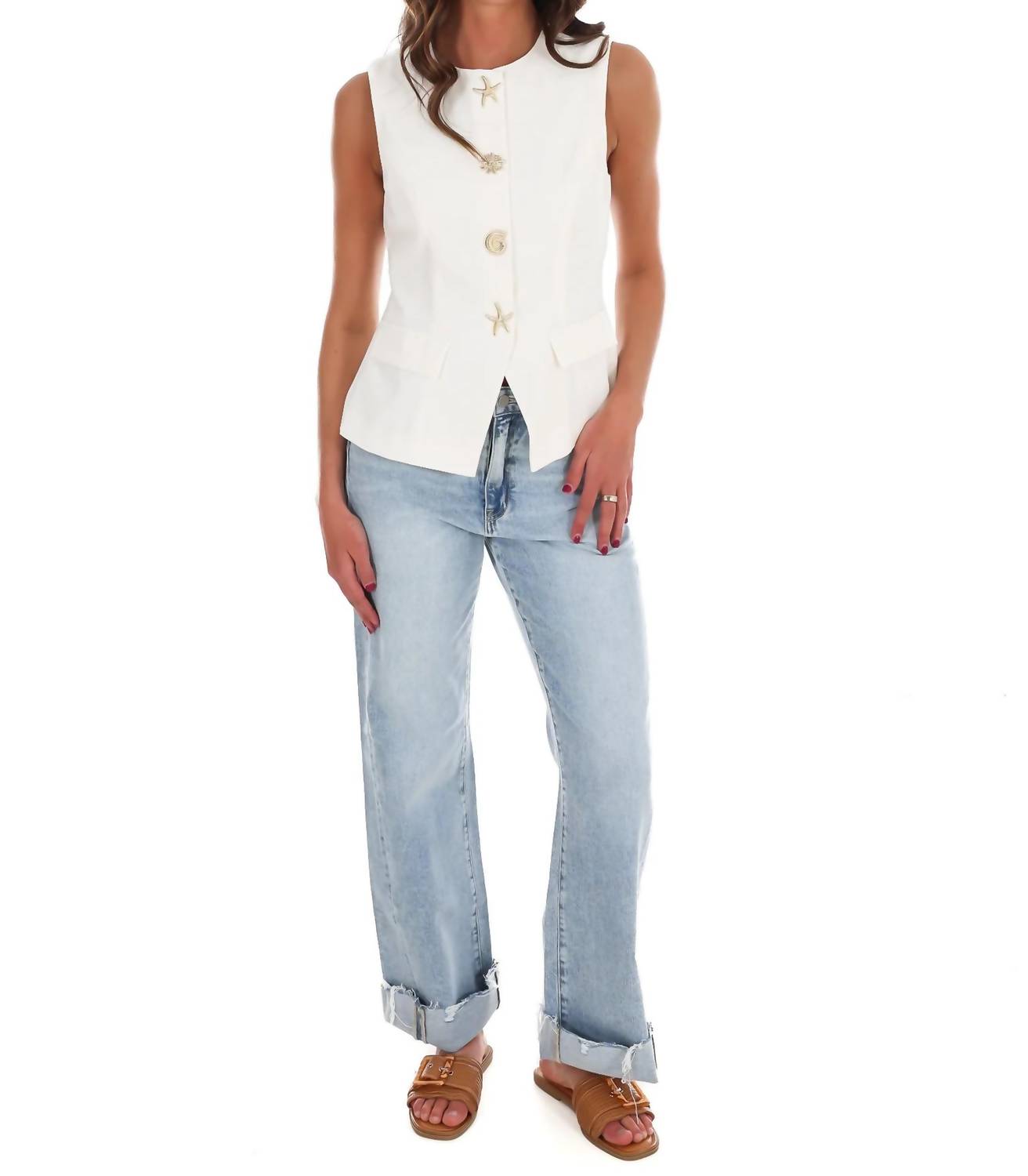 Entro - Sandbar Button Up Top