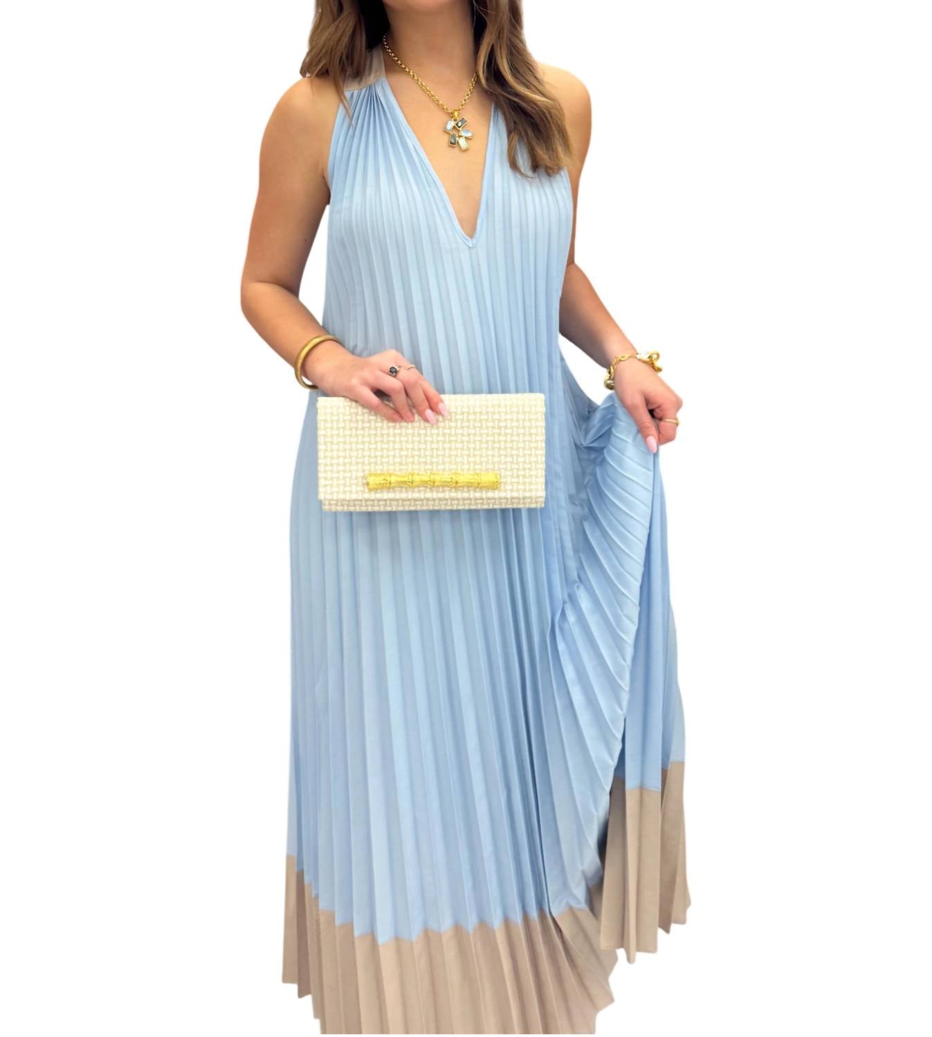 B-Yu - Celeste Pleated Maxi Dress