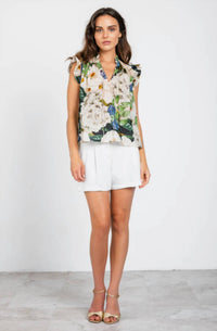 Lavender Brown - Theodora Ruffle Sleeve Top