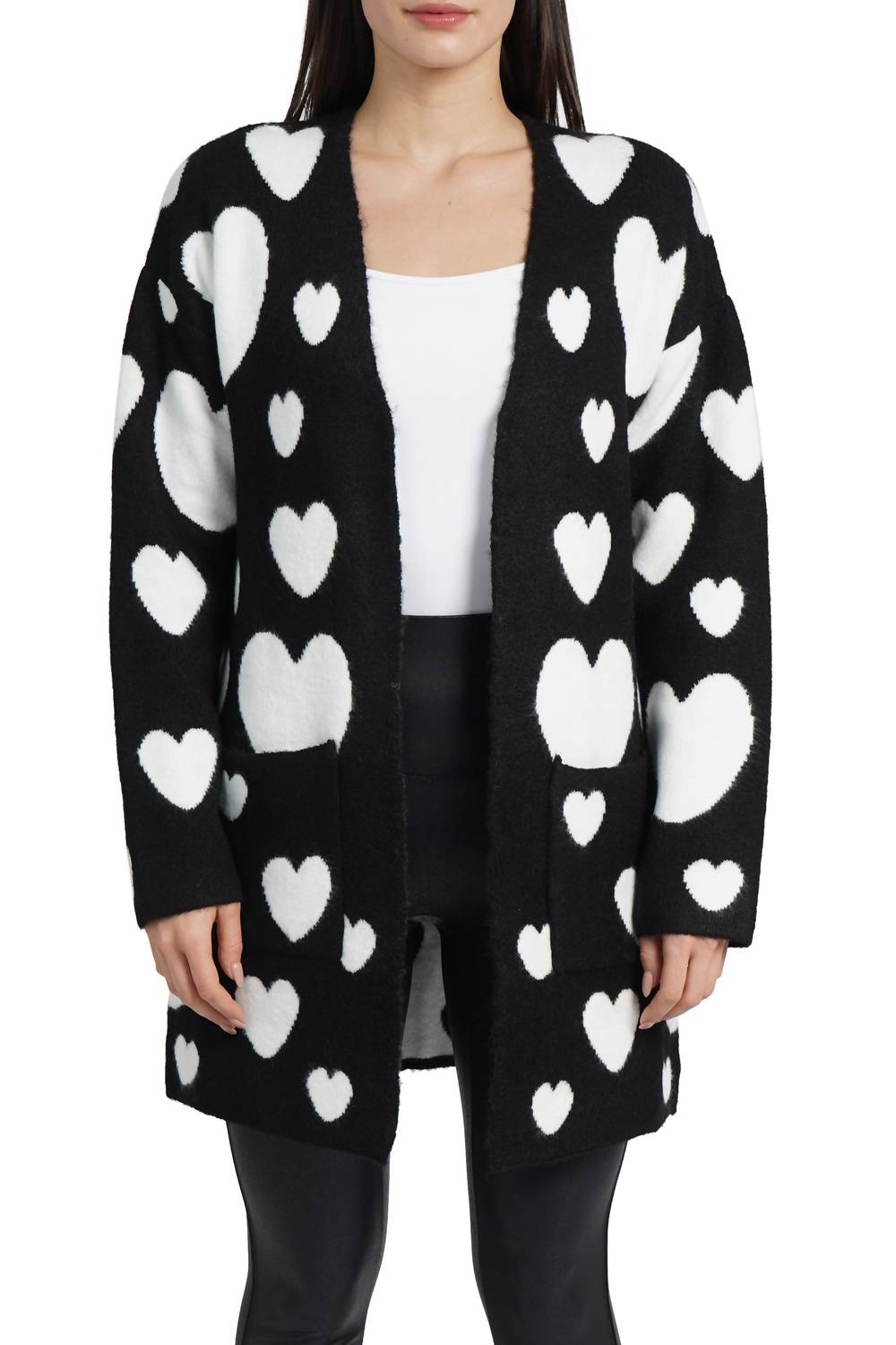 Love Token - Hearts Long Sleeve Cardigan