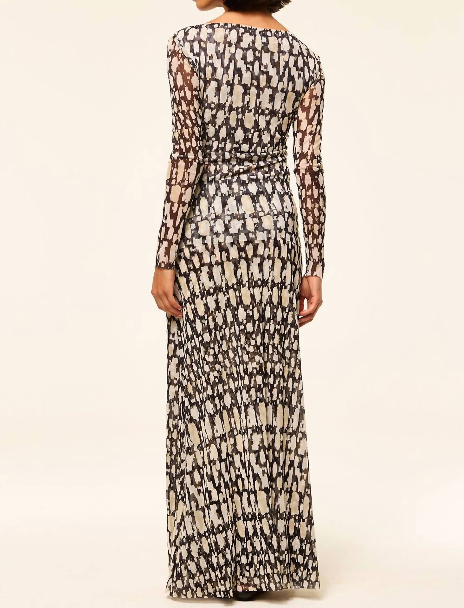 Misa Los Angeles - Ekat Abstract Geo Mesh Skirt