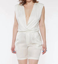 Circular Path - Sleeveless Wrap Bodysuit