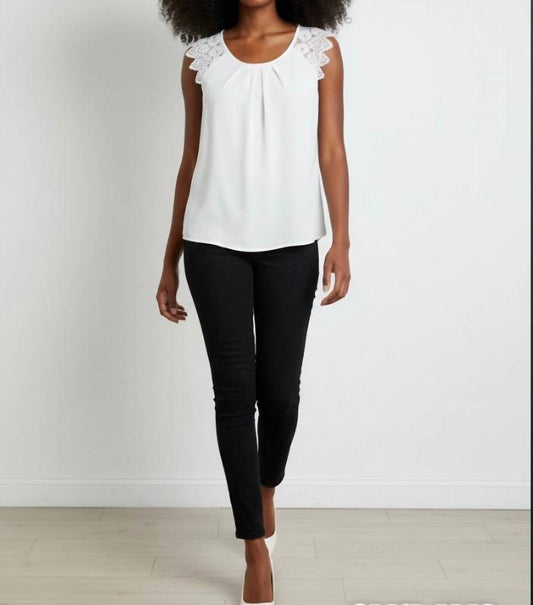 Amoli - Lace Sleeve Blouse