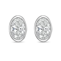 Diana M Jewels - Women's Oval Lab-grown Diamond Stud Earrings (8.00 Tcw) - Elegant Plus