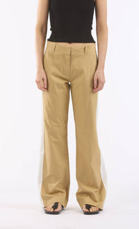 LE SUPERBE Hybrid Dickie Pant in khaki - women's pants