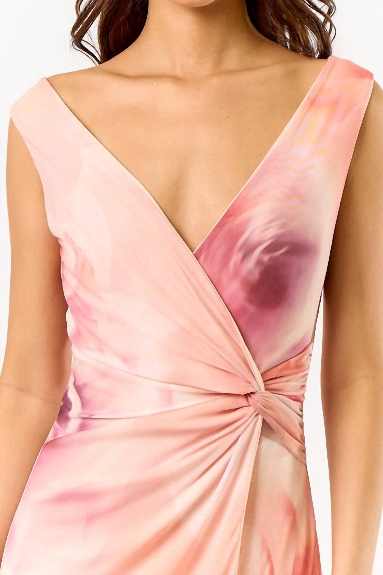 Blue Blush In Need Of Romance Knot Maxi Dress in need of romance knot maxi dress in pink - women's dress - view 4