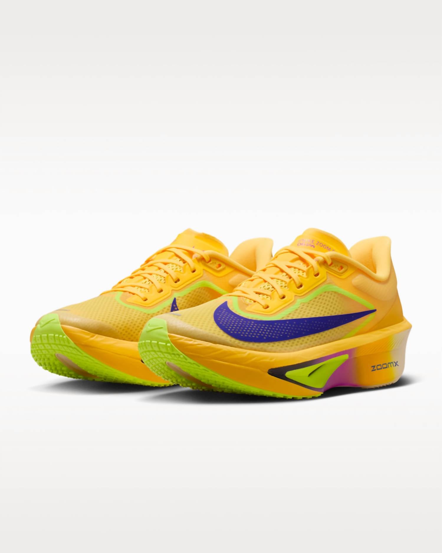 NIKE Women's Zoom Fly 6 Road Racing Shoes in citron pulse volt ice hyper - women's shoe - alternate view