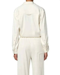 Citizens of Humanity Kayla Long Sleeve Top in moonlight - women's shirt - detail view