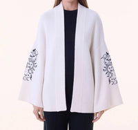 Kujten Kimastro Cashmere Cardigan in ivory - women's cardigan