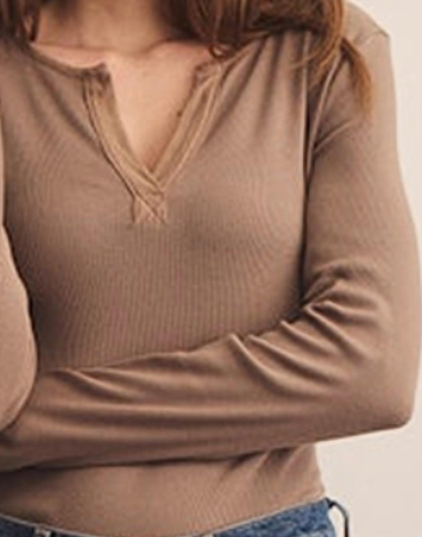 Michael Stars - Salem Mixed Placket Henley Top