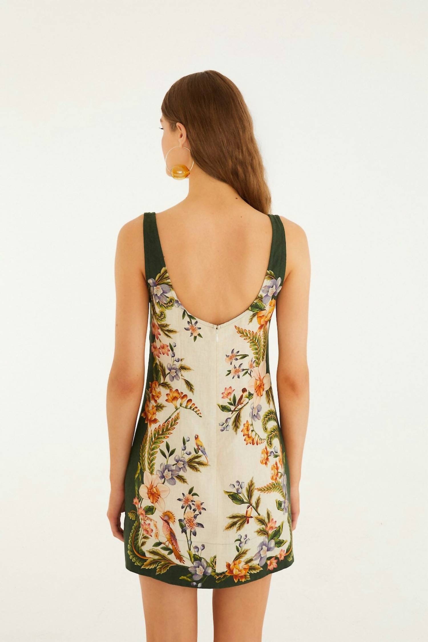 Farm Rio - Square Neck Mini Dress