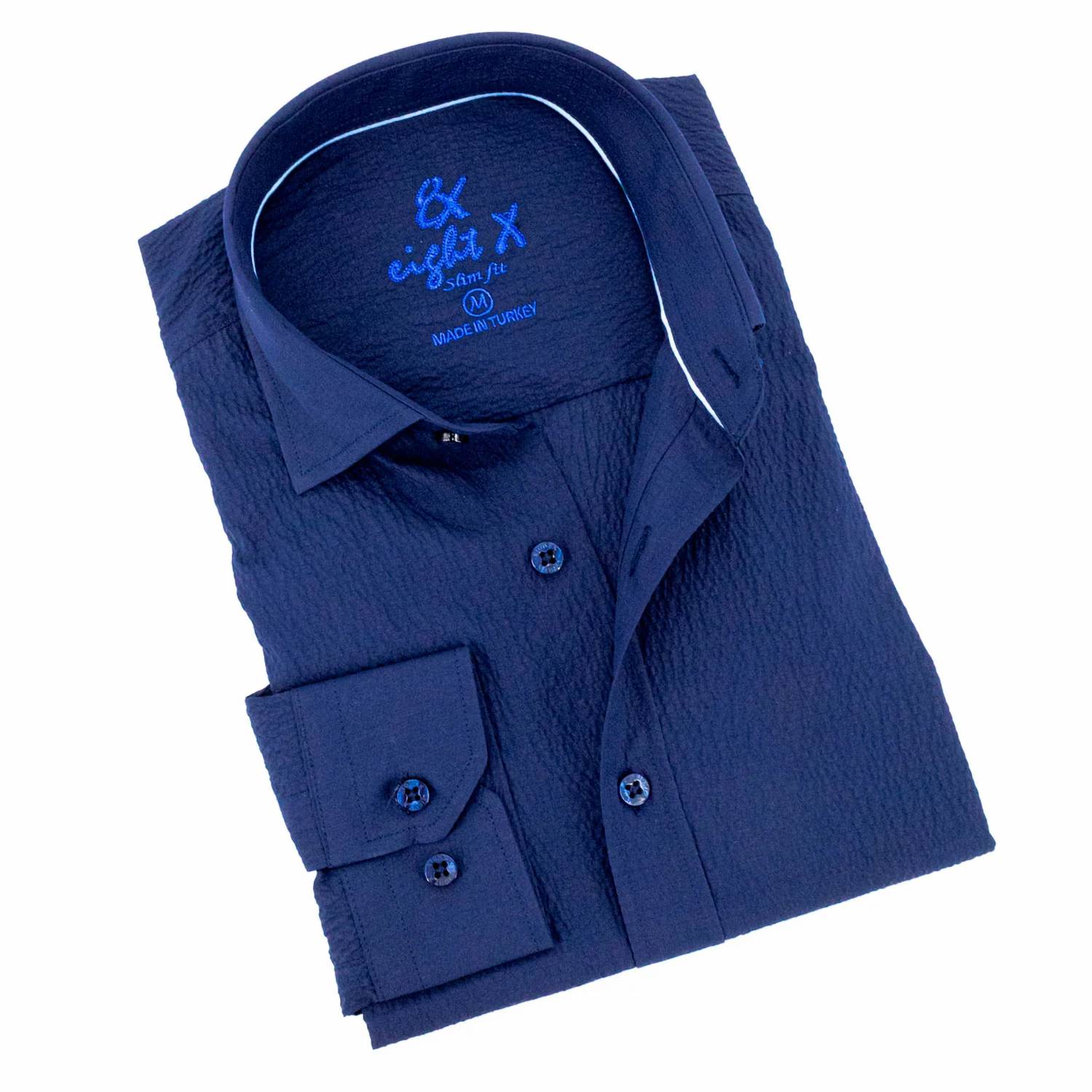 Eight X - Seersucker Solid Button Down Shirt