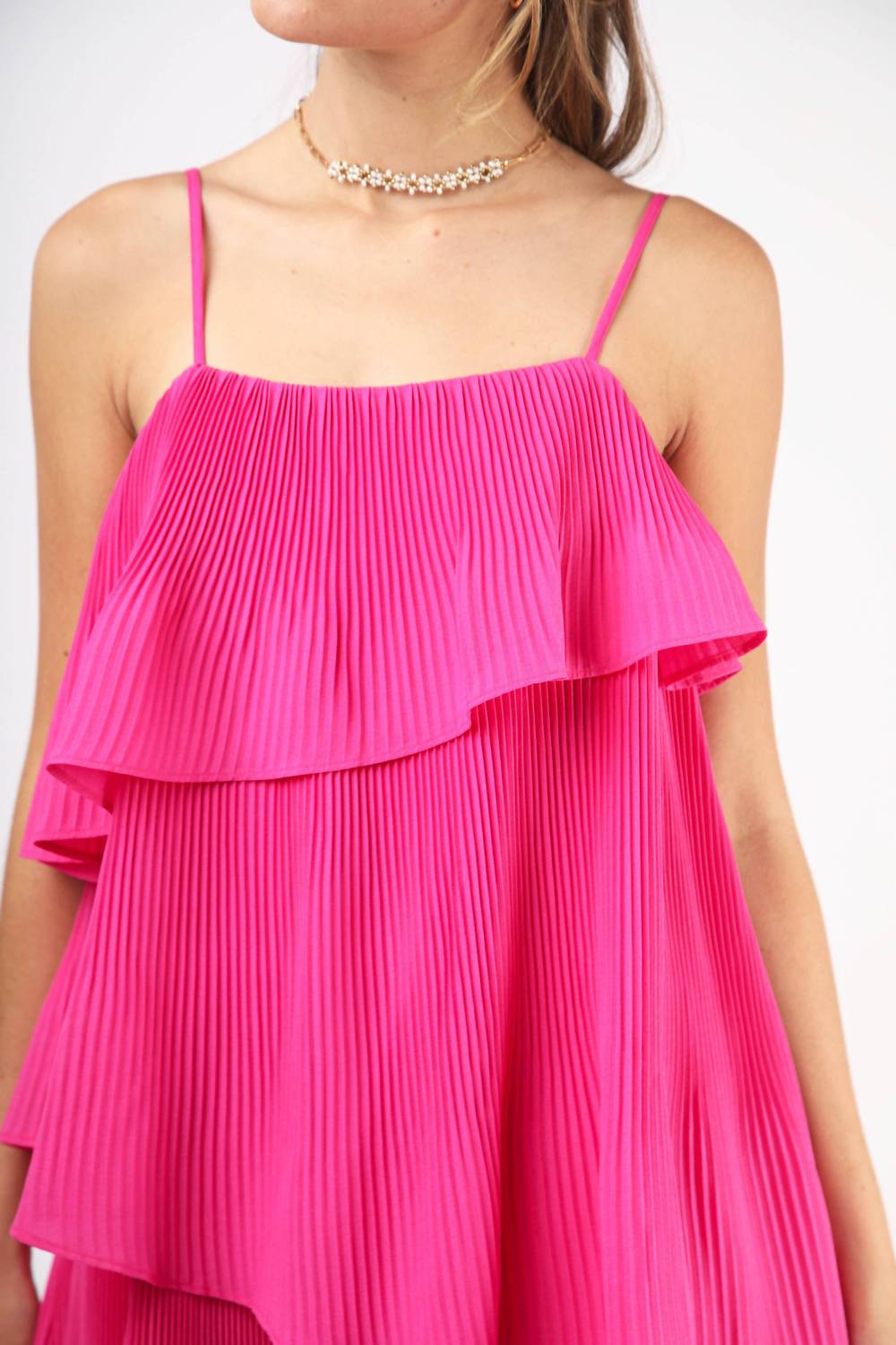 Very J - Talk of the Town Tiered Mini Dress