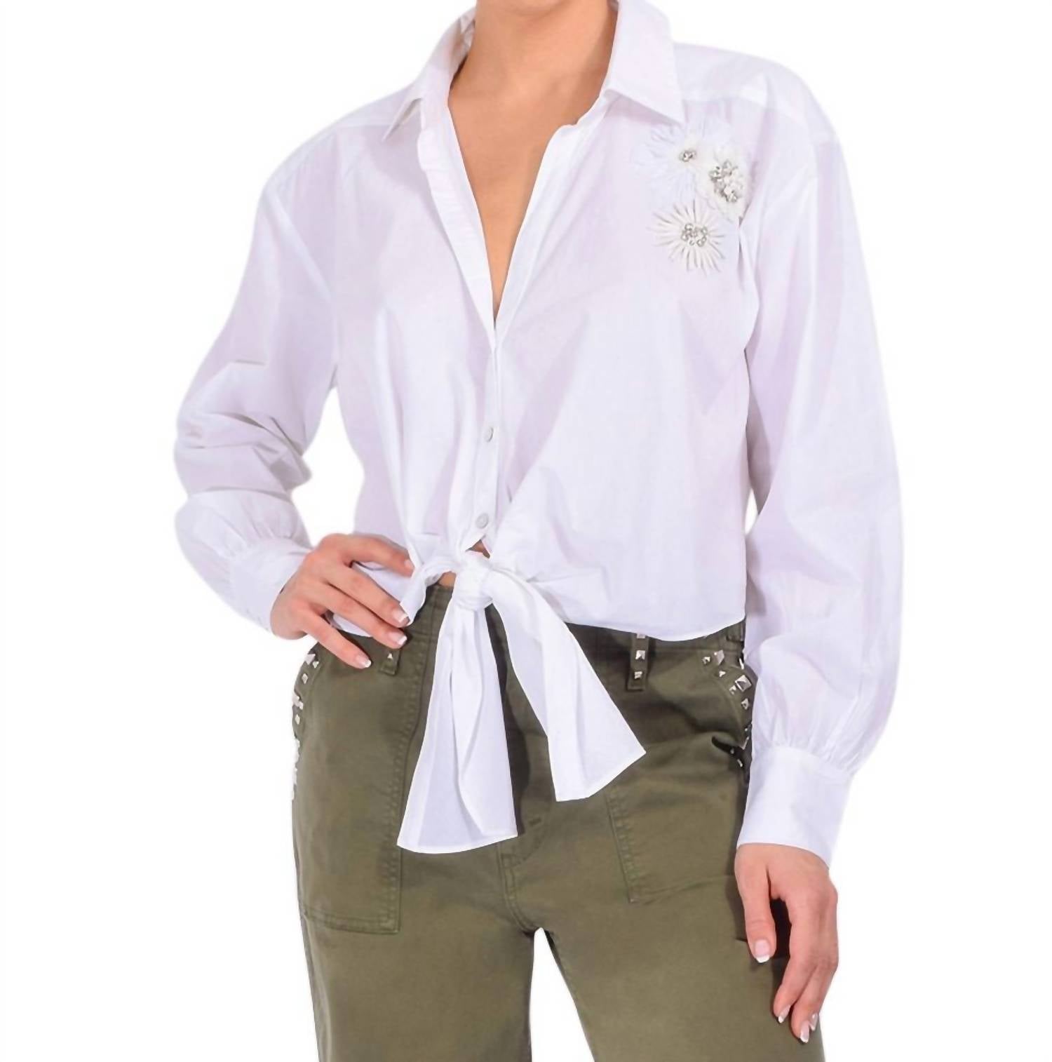 Cinq A Sept - MARIANNA CRUNCHY FLOWER BLOUSE