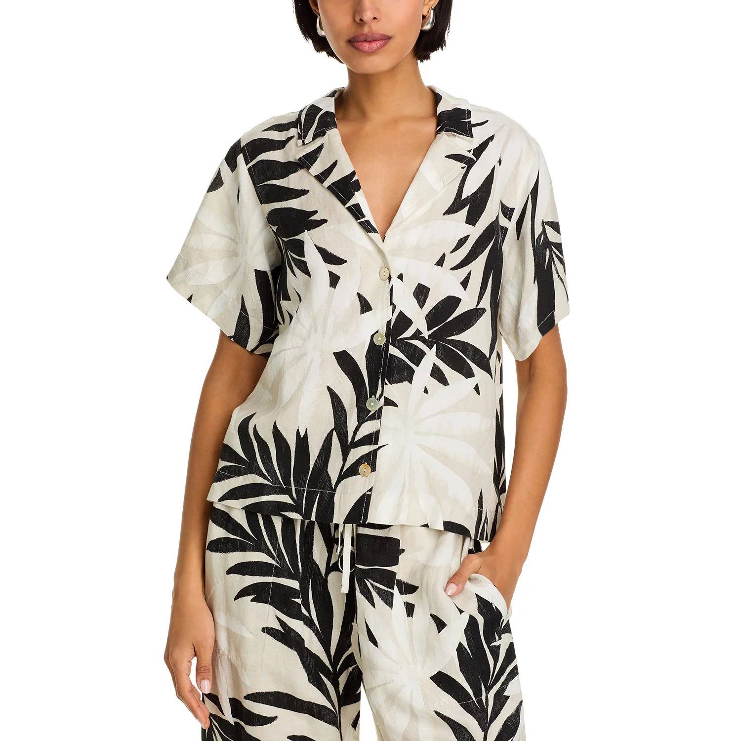 Bella Dahl - Short Sleeve Flowy Button Top