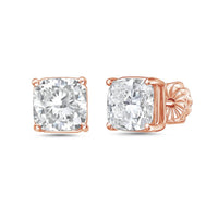 Diana M Jewels - 2.50 Cts Lab Grown Diamond Cushion Cut Studs Earrings