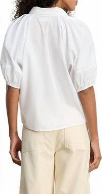 Velvet By Graham & Spencer - Autumn Puff Sleeves Shirt - Plus
