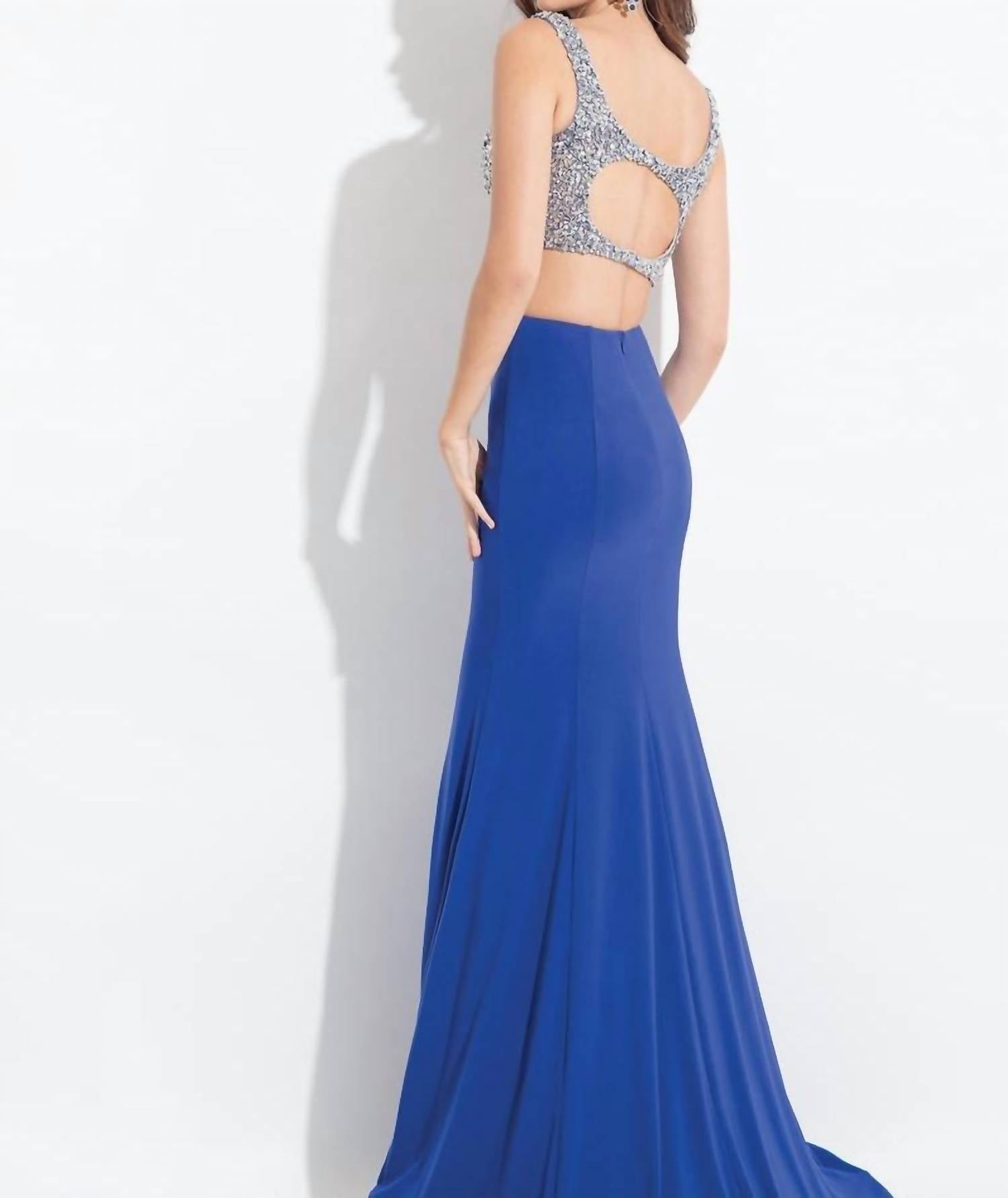 Rachel Allan - Two-piece Jersey Prom Dress