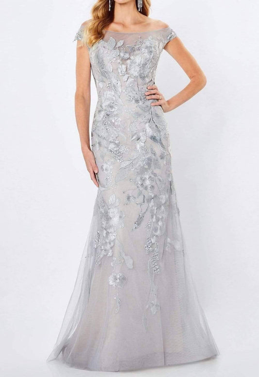 Montage By Mon Cheri - Illusion Off-shoulder Dress