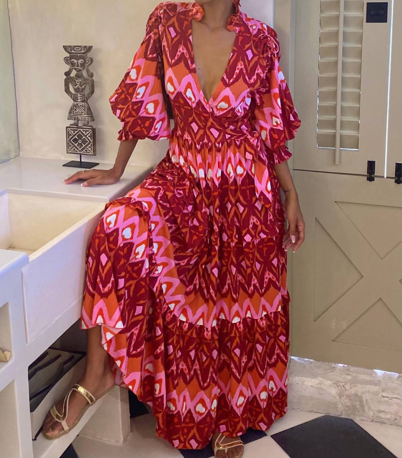 Feather & Find - Kaiema V-neck Dress