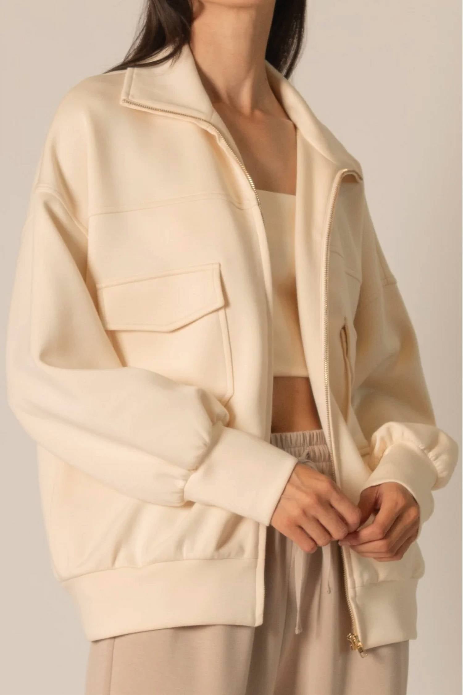 Before You Collection - Butter Modal Utility Jacket And Pants Set