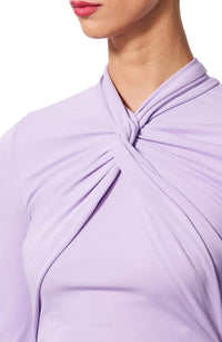Carolina Herrera - Twist Neck Long Sleeve Jersey Gown