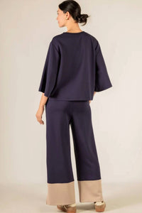 P.Cill - Women's Butter Colorblock Wide Leg Pants