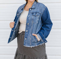 Mikarose Janice Denim Jacket in dark wash - women's jacket - view 5