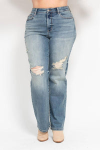 Judy Blue - High Waist Dad Straight Jeans