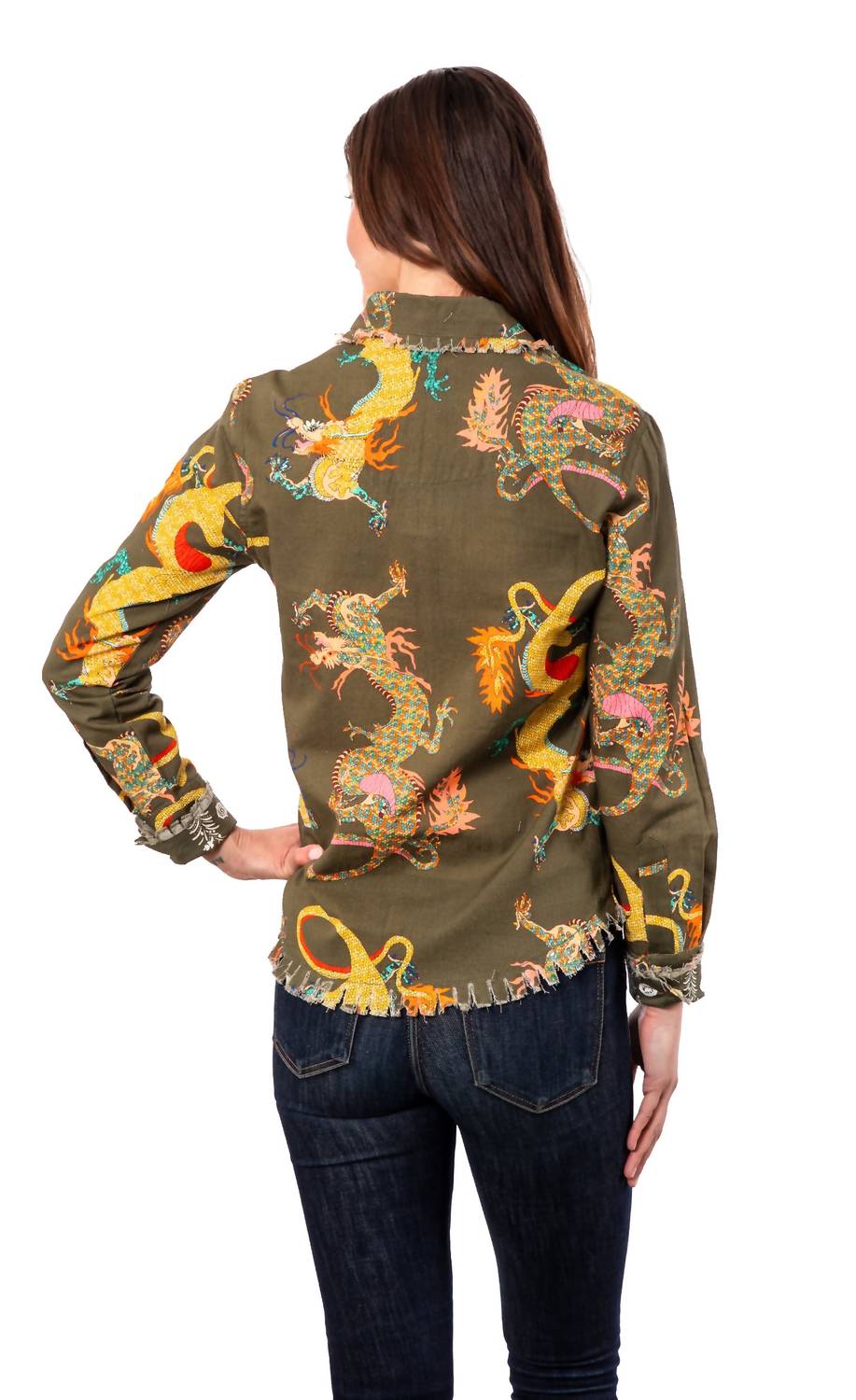 Dizzy-Lizzie - Dragon Cape Cod Top