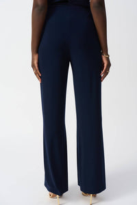Joseph Ribkoff - Chic Button-detail Wide Leg Pants