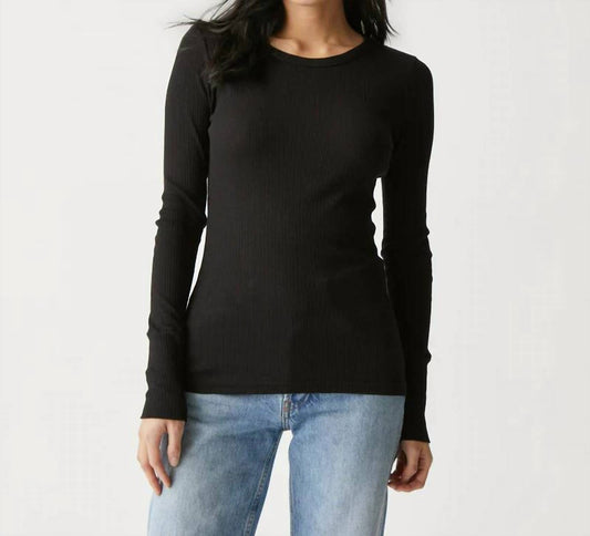 Michael Stars - Harmonia Rhodes Rib Long Sleeve Crew Top