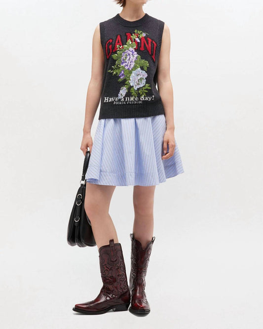 Ganni - Rose Wool Vest