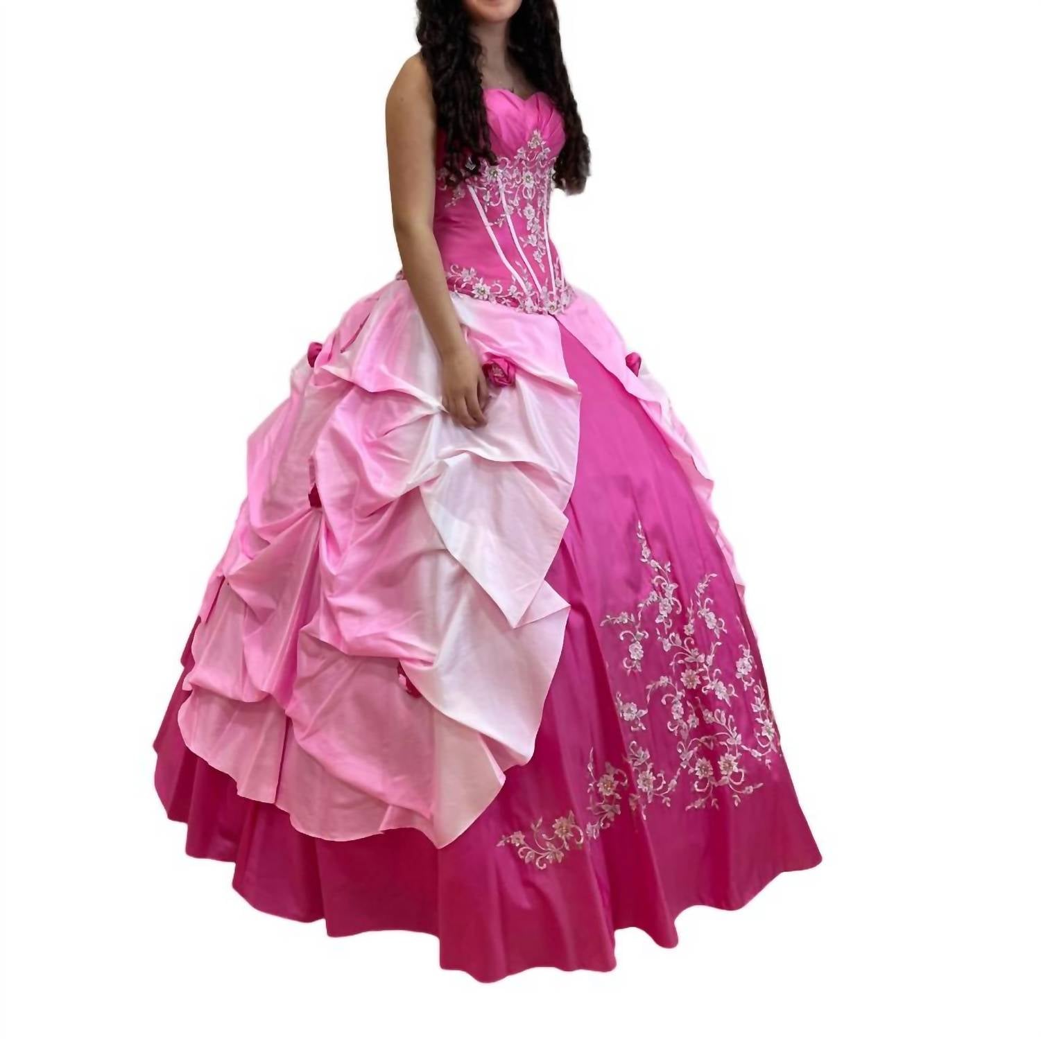 Mary'S Bridal - Strapless Embellished Quinceañera Dress