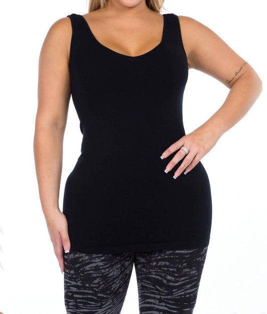 M.Rena - Reversible V-scoop Neck Tank Top