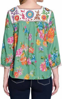John Mark - Print Peasant Top