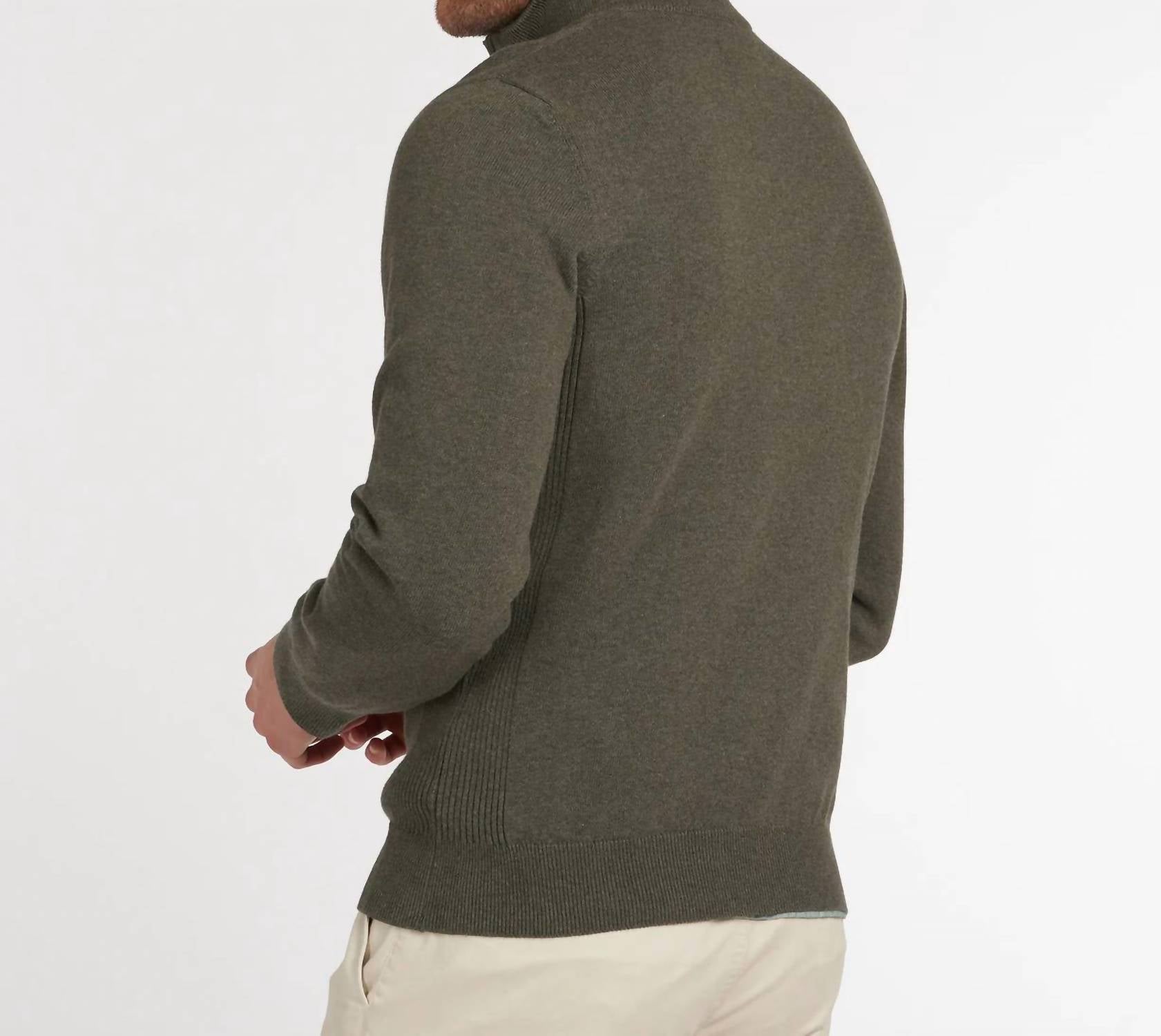 Barbour - Cotton Half Zip Pullover Sweater