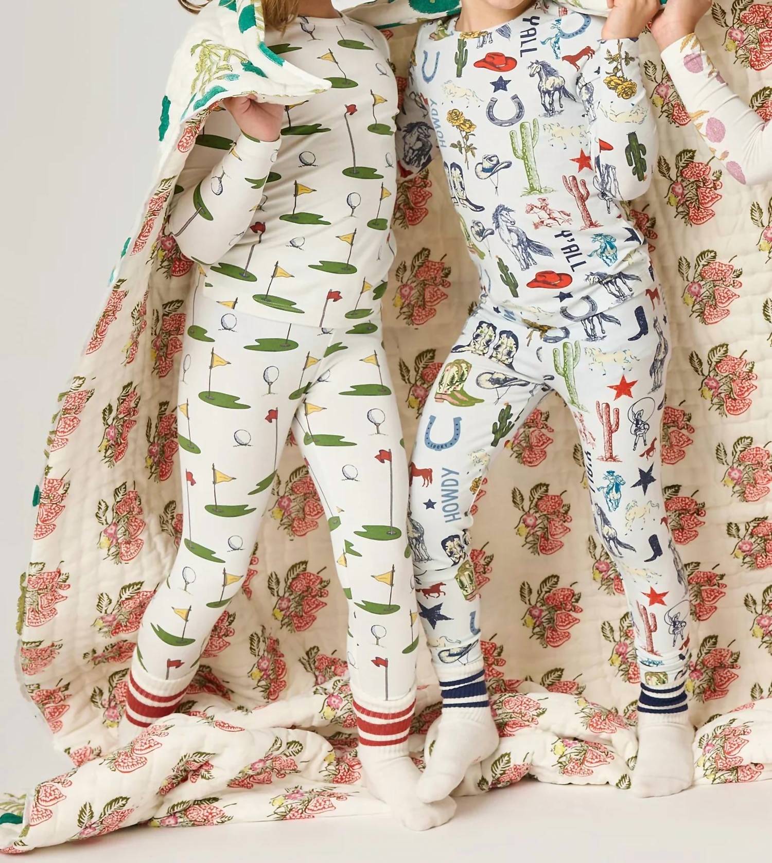 Pink Chicken - Kid's Golf Tournament Bamboo Pajamas